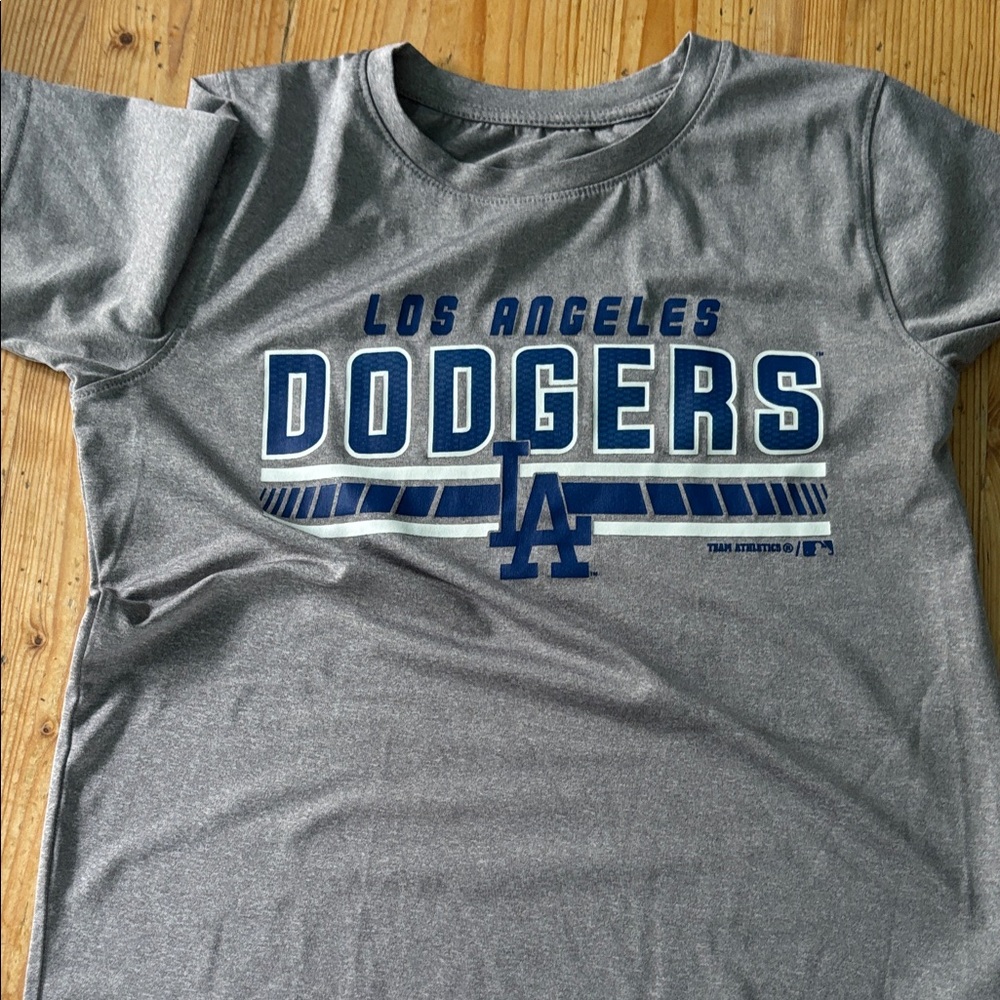 Gray Los Angeles Dodgers Kids T-Shirt